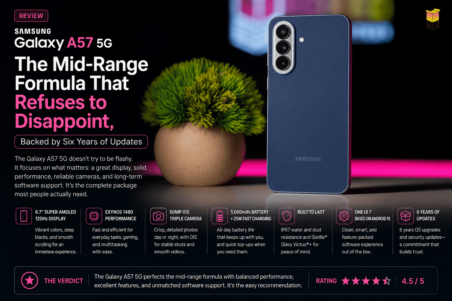 Samsung Galaxy A57 5G Review: The Mid-Range Formula That Refuses to Disappoint, Backed by Six Years of Updates