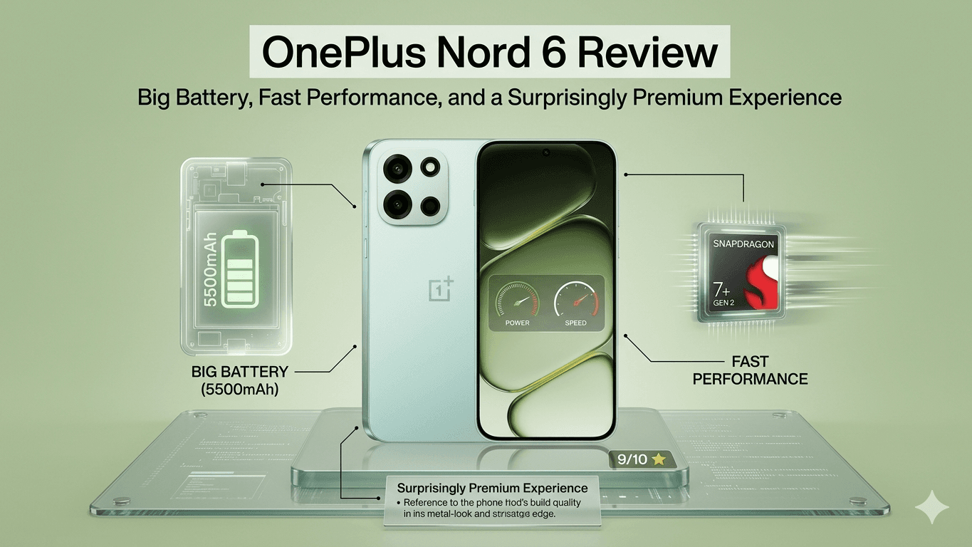 OnePlus Nord 6 Review: Big Battery, Fast Performance, and a Surprisingly Premium Experience
