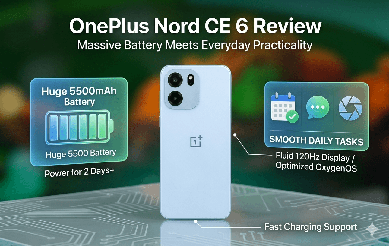 OnePlus Nord CE 6 Review: Massive Battery Meets Everyday Practicality
