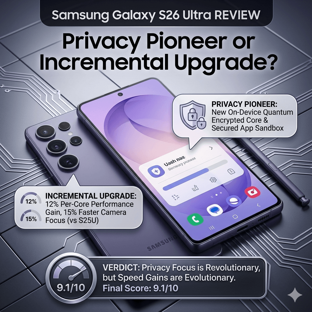 Samsung Galaxy S26 Ultra Review: Privacy Pioneer or Incremental Upgrade?