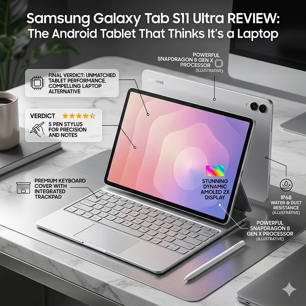 Samsung Galaxy Tab S11 Ultra Review: The Android Tablet That Thinks It's a Laptop