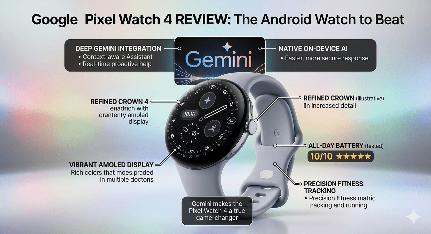 Google Pixel Watch 4 Review: Gemini on Your Wrist Has Finally Made This the Android Watch to Beat