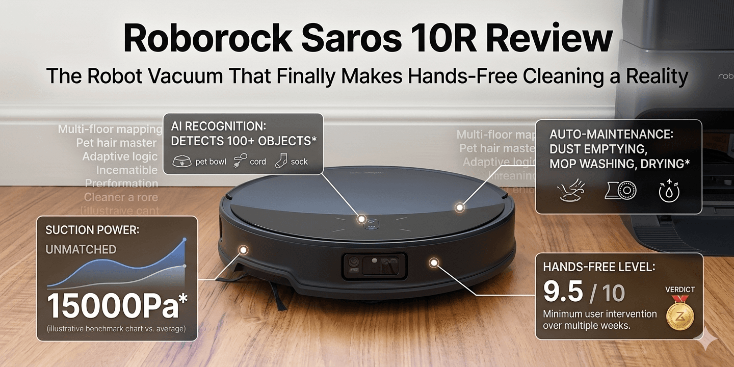 Roborock Saros 10R Review: The Robot Vacuum That Finally Makes Hands-Free Cleaning a Reality