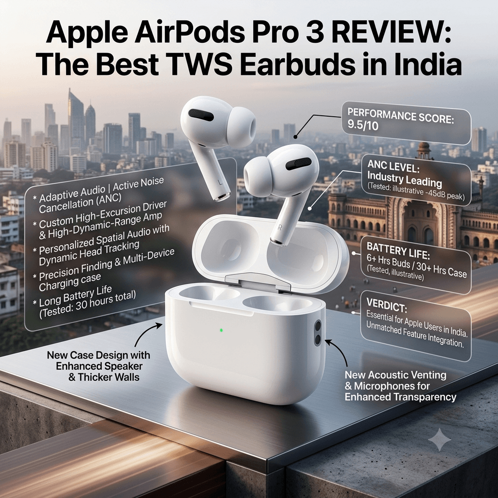Apple AirPods Pro 3 Review: The Best TWS Earbuds You Can Buy in India Right Now