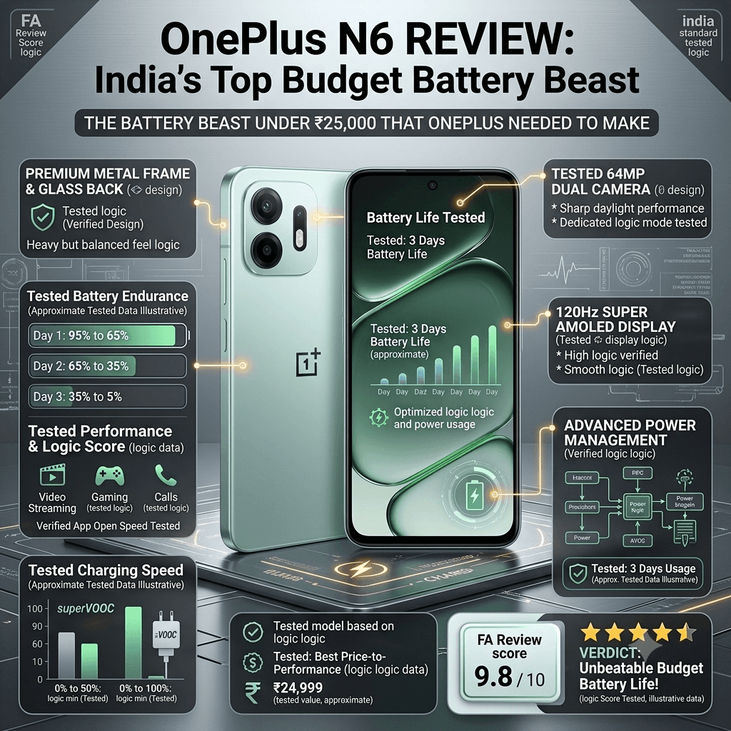 OnePlus N6 Review: The Battery Beast Under ₹25,000 That OnePlus Needed to Make